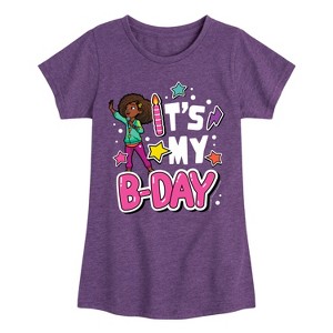 Girls' - Karma's World - Its My Bday Fitted Short Sleeve Graphic T-Shirt - 1 of 4