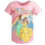 Disney Minnie Mouse Princess Belle The Little Mermaid Moana Lilo &Stitch Frozen Birthday Girls T-Shirt Toddler to Little Kid