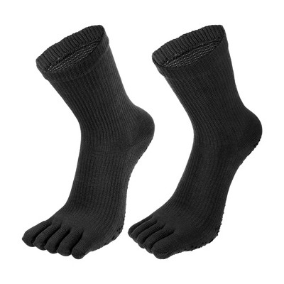 Unique Bargains Non Slip Full Finger Five Toe Socks 1 Pair Pink : Target