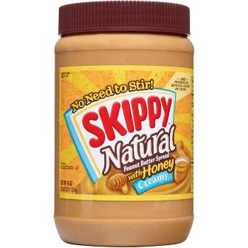 Skippy Natural Peanut Butter Spread w/ Honey - 40oz