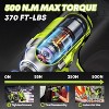 SILVEL Cordless Impact Wrench, MAX 650N.M Brushless Impact Wrench 1/2 inch, 4.0Ah Battery, 6 Sockets, 3300RPM Impact Driver wih Fast Charger - 2 of 4