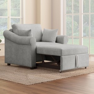 3-in-1 Convertible Sofa Bed, Folding Accent Chair, Pull-Out Sleeper Chair with Adjust Backrest - ModernLuxe - 1 of 4