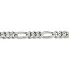 Black Bow Jewelry Men's 9mm, Sterling Silver, Solid Figaro Chain Bracelet - 2 of 4