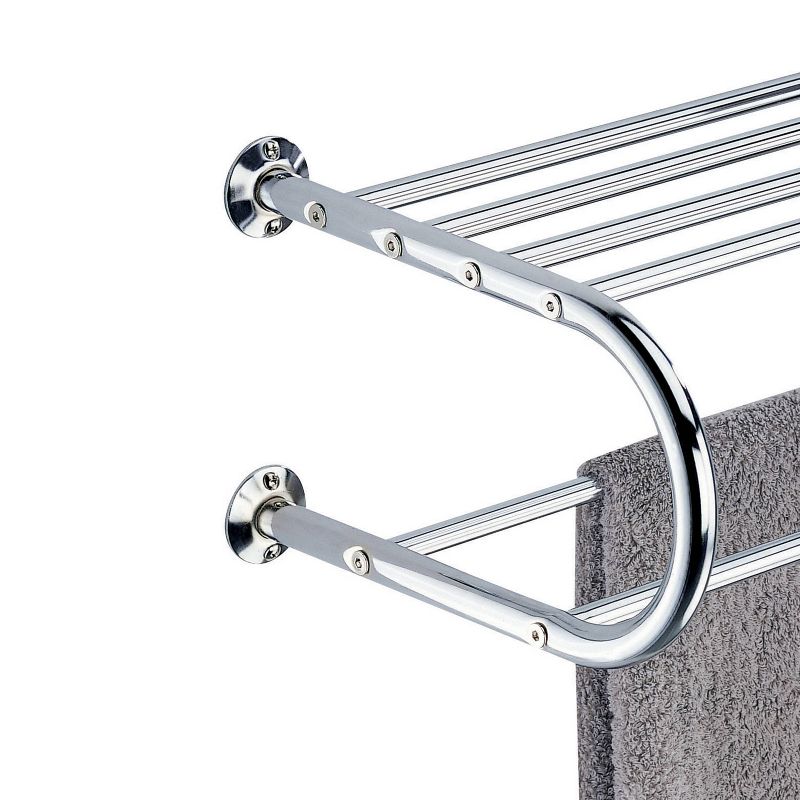 Wall Mounting Towel Bar and Shelf Chrome - Organize It All, 3 of 5