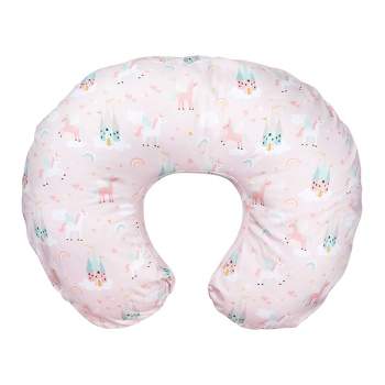 Boppy Original Support FKA Nursing Pillow Cover - Pink Unicorns and Castles