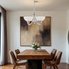 Sunset Lighting Alton 3-Light Chandelier, Faux Alabaster Glass Dimmable with Satin Nickel Finish - 3 of 3