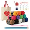 Red Heart Super Saver Super Yarn Kit 10 pack-Stitchers W/Bag & Accessories - 3 of 4