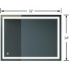 Acekool 32 x 24 Inch Bathroom Mirror, Wall Mounted Vanity Mirror with Touch Control, Dimmable Brightness, Anti-Fog, Color Temperature Selection - 3 of 4