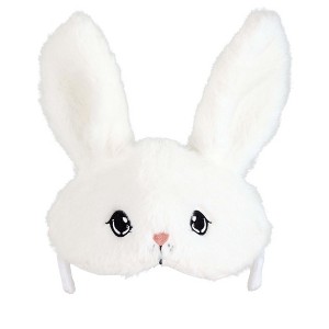 HalloweenCostumes.com One Size   Adult White Bunny Face Headband Halloween Costume Accessory, White/Pink/Black - 1 of 4