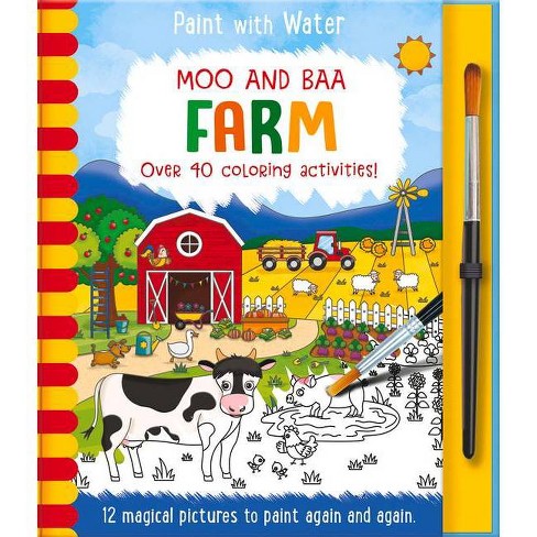 Moo And Baa - Farm - (paint With Water) By Jenny Copper (hardcover) : Target