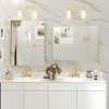Apmir Rectangular Aluminum Alloy Framed and Tempered Glass Wall Bathroom Vanity Mirror in Matte Black/ Gold/ Silver/ Brown - 3 of 4