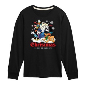 Boys' - Disney - Mickey and Friends Christmas Brings So Much Joy Long Sleeve Graphic T-Shirt - 1 of 4