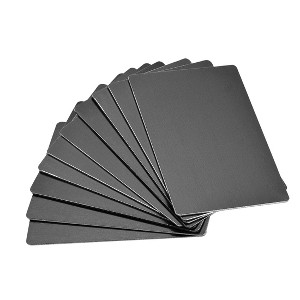 Unique Bargains DIY Laser Printing Office Engraving Blank Metal Cards 15 Pcs - 1 of 4