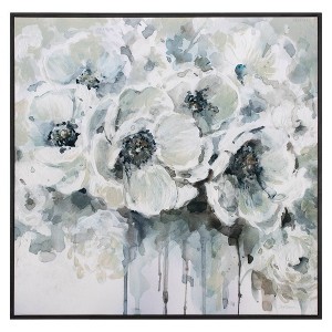 35" x 35" Quiet Moments by Carol Robinson: Botanical Framed Art Canvas - Fine Art Canvas - 1 of 4
