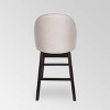 Set of 2 Boyd Modern Upholstered Swivel Barstools Beige: 31" Seat, Rubberwood - Christopher Knight Home - 4 of 4