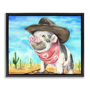 Stupell Industries Wild West Cowboy Pig, 21" x 17" - 1 of 4