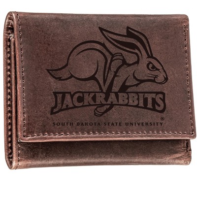 Evergreen NCAA Louisiana Ragin' Cajuns Brown Leather Trifold Wallet  Officially Licensed with Gift Box