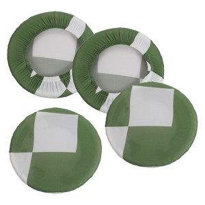 Unique Bargains Round Washable Elastic Bar Stool Cover for Dia 12"-18" Chair - 1 of 4