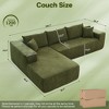 HOMLUX L Shape Modular Sectional Sofa Couch, Deep Seat Modern Minimalist Couches for Living Room - 3 of 4