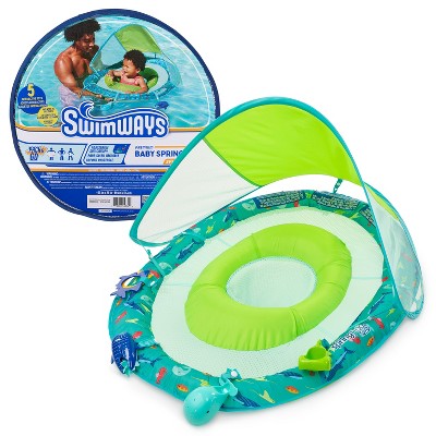 Swimways Sun Canopy Spring Float with Hyper-Flate Valve - Splash N Play