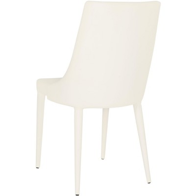Summerset White Leather Upholstered Dining Side Chair Set