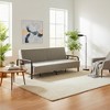 FurnitureR Convertible Folding Sofa Bed with Metal Armrests, Dual-Mode Reclining Backrest, Modern Sleeper Couch for Living Room, Guest Room, Apartment - 2 of 4