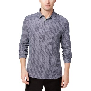 I.N.C International Concepts Mens Klaus Stripe Polo Shirt, Blue, Small - 1 of 1