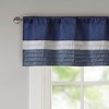 Polyoni Pintuck Light Filtering Striped Window Valance, Lightweight Textured Rod Pocket Top Valance for All Seasons - 2 of 4