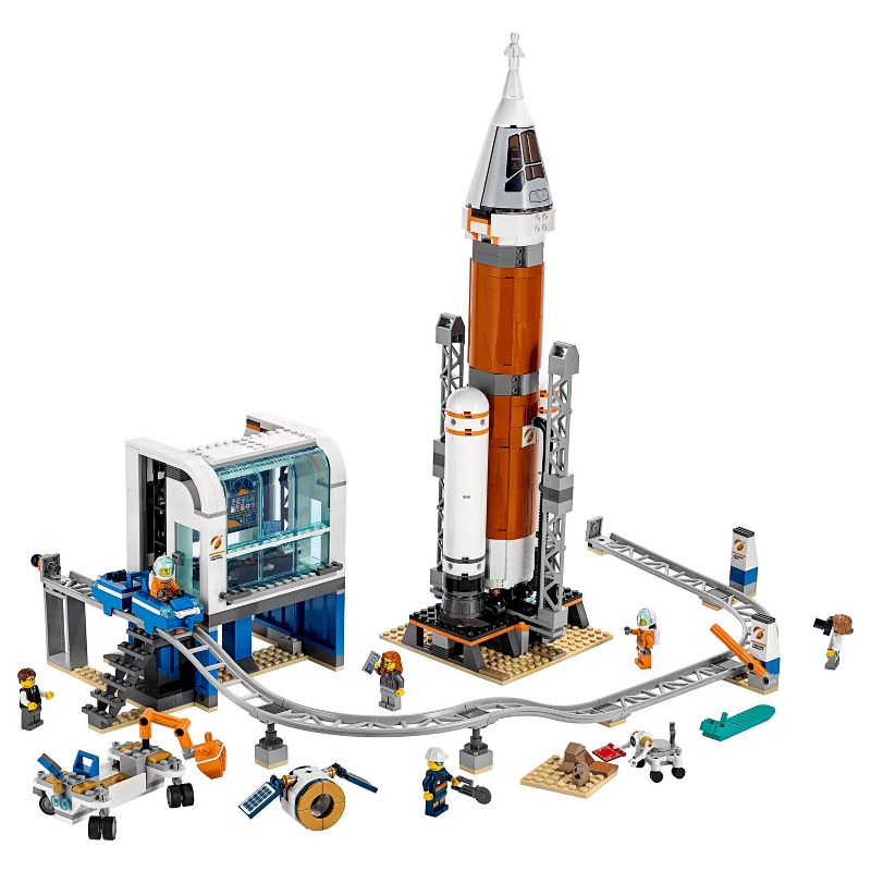 LEGO City Space Deep Space Rocket and Launch Control Model Rocket Building Kit with Minifigures 60228, 3 of 8