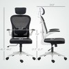 Aghana Digitals Ergonomic Mesh Office Chair with Adjustable Headrest, Lumbar Support, Flip-up - 3 of 4