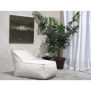Vynxaria Khaki Ettie 3 Ft. Water Resistant Fabric Bean Bag Chair - 1 of 4