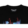 Seven Times Six Spider-Man Men's Across the Spider-Verse Miles Morales and Spider Gwen T-Shirt Adult Black - image 3 of 3