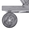 vidaXL Patio Sun Lounger with Cushion Gray Solid Acacia Wood - 4 of 4