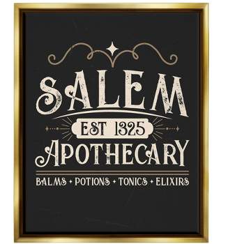 Stupell Industries Salem Apothecary Vintage SignFloater Canvas Wall Art