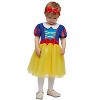 Joyfy Baby Girl Halloween Princess Costume Set, Kids Yellow Princess Dress and Headband for Halloween Cosplay Dress Up - 4 of 4
