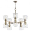 Quorum Lighting Relo 10 - Light Chandelier in  Dark Brass - 2 of 3