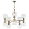 Quorum Lighting Relo 10 - Light Chandelier in  Dark Brass - image 2 of 3