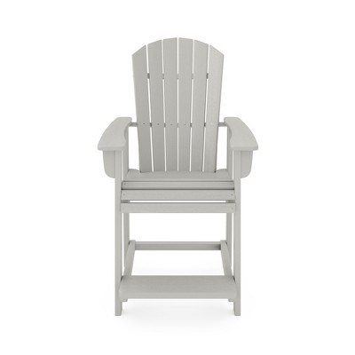 NicBex Outdoor Dining Chair,American Traditional Patio Dining Chairs with Weather Resistant Frame,30 inch Chairs Suitable for Patio,Garden,Gray
