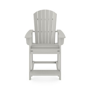 NicBex Outdoor Dining Chair,American Traditional Patio Dining Chairs with Weather Resistant Frame,30 inch Chairs Suitable for Patio,Garden,Gray - 1 of 4