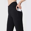 BABYYER Women's Everyday, High-Rise Pocketed Crossover Leggings, Soft Athletic Casual Yoga Pants - 2 of 4