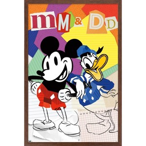 Trends International Disney Mickey Mouse & Donald - Design Elements Framed Wall Poster Prints - 1 of 4