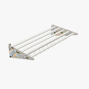 Stainless Steel Wall Mounted Shelf with Hooks, Heavy Duty Kitchen Organizer Metal Hanging Rack for Pots Pans Utensils Storage - 1 of 4