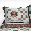 Slickblue Full/Queen Cotton 3PC Quilt Set, Vermicelli Quilted, 7 Design Options, Reversible, Includes 2 Shams - 3 of 4