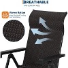 Folding Rattan Chaise Lounge Chair, Portable Outdoor Reclining Chair with Adjustable Foot Rest - 4 of 4