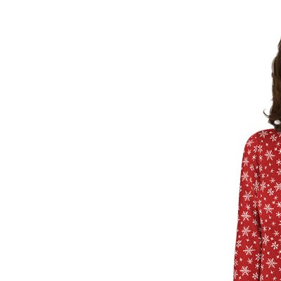 classic red snow fall