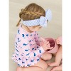 RuffleButts Girls UPF50+ Sun Protected Scallop Hem Long Sleeve Rash Guard Bikini - 4 of 4