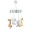 Everyday Kids Precious Moments Noah’s Ark Crib Mobile – Elephant & Giraffe, Teal/Gray, Lullaby Music, Safari Nursery Décor for Boys - 3 of 4