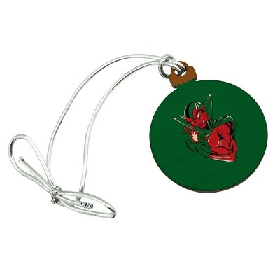 Mississippi Valley State University Primary Logo Mini Small Tiny Wood Christmas Tree Holiday Ornament