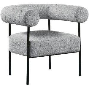 Meridian Furniture,Blake Boucle Fabric Accent Chair - 1 of 4