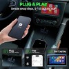 Dsvimoy Automotive Parts CarPlay Adapter Wireless Upgrade for Wired CarPlay Vehicles, Black, 3.11"*2.76"*0.75" - 3 of 4